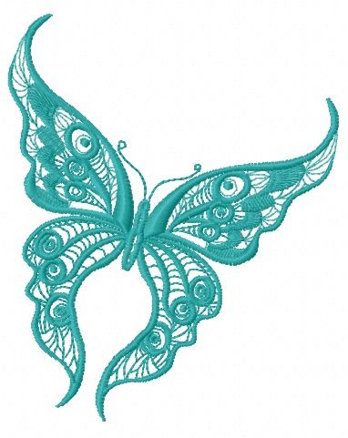 Butterfly 22 machine embroidery design