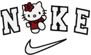Ni Kitty embroidery design