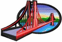 Bridge  embroidery design