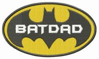 BatDad embroidery design