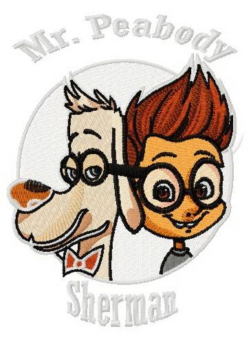 Sherman and Peabody machine embroidery design