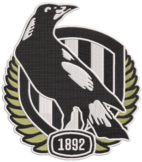AFL Collingwood Logo embroidery design