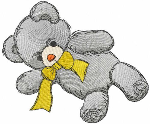 Teddy toy embroidery design