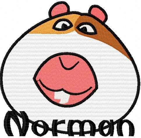 Norman Secret life of pets embroidery design 2