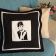 Audrey Hepburn embroidered pillow