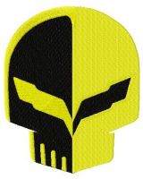 Corvette racing logo 2 embroidery design