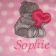 Embroidered Teddy with heart.design
