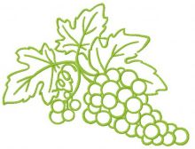 Grapes 2 embroidery design
