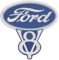 Vintage ford motors logo 1939 embroidery design