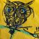 In hoop owl embroidery design