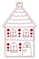 Gingerbread house 10 embroidery design
