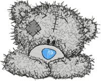 Teddy Bear happy face embroidery design