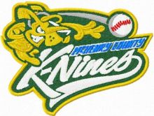 K-Nines Baseball logo embroidery design