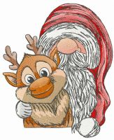 Christmas team embroidery design