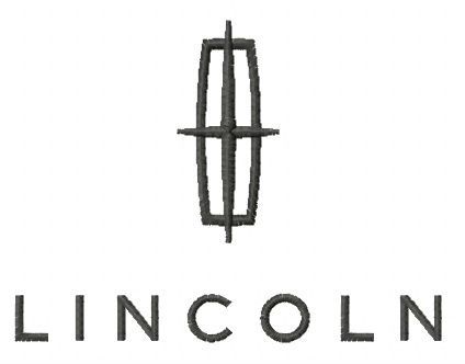 Lincoln logo machine embroidery design