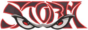 Lake Elsinore Storm Wordmark logo embroidery design