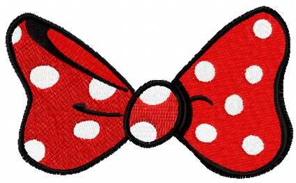 red bow free embroidery design