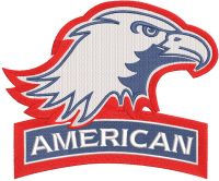 American Eagles Alternate Logo embroidery design embroidery design