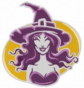 Sexy witch 3 embroidery design