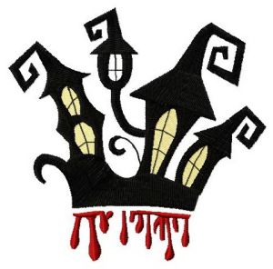 Bloody village embroidery design