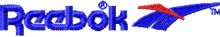 Reebok Logo embroidery design