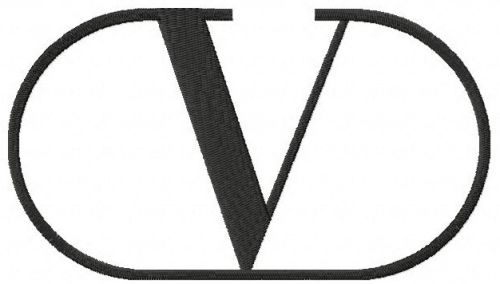 Valentino machine embroidery design