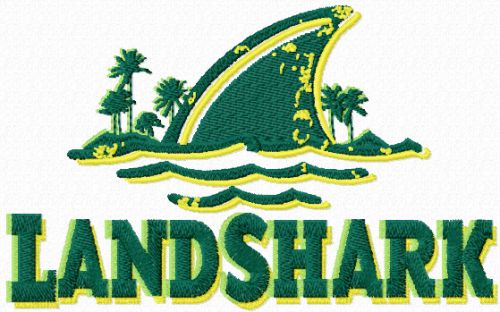 LandShark logo machine embroidery design