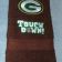 Green Bay Packers logo embroidery design on bath towel