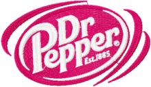 Dr Pepper embroidery design