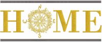 Home Compass embroidery design