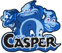 Casper and Ghostly Trio embroidery design