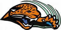 Jacksonville Jaguars logo embroidery design