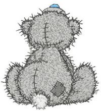 Teddy Bear missing you embroidery design