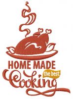 Roast turkey 3 embroidery design