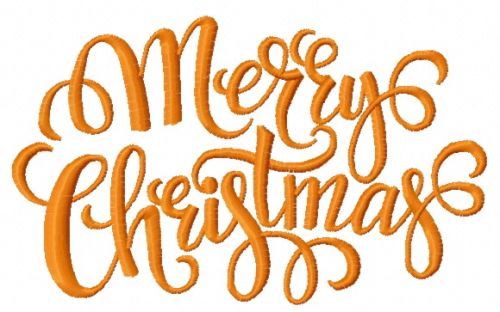 Merry Christmas 11 machine embroidery design