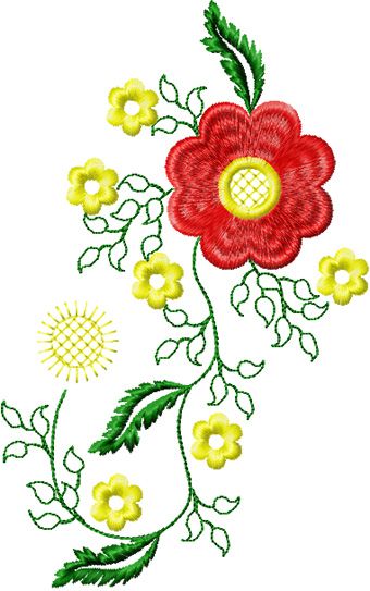 Flower Small Element 2 machine embroidery design