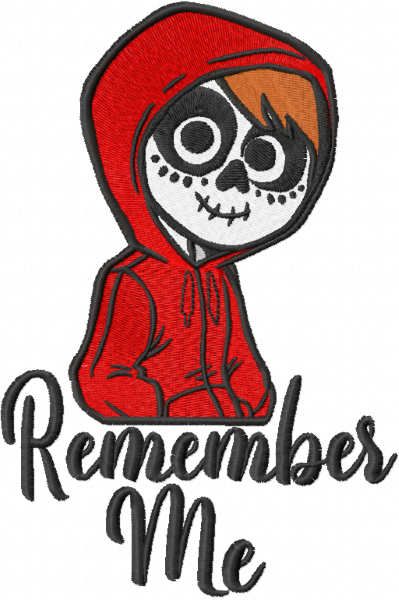 Remember me miguel embroidery design