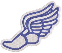 Winged Running Shoe embroidery design