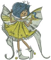 Sunshine fairy embroidery design