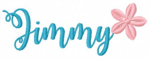Jimmy name free embroidery design
