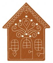 Gingerbread house 9 embroidery design
