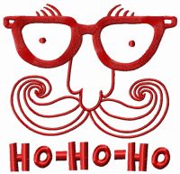 Santa's face 8 embroidery design