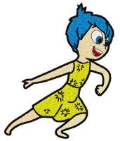 Joy dancing embroidery design
