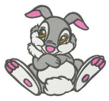 Shy Thumper embroidery design