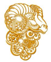 Ram 2 embroidery design