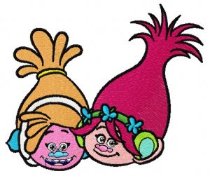 Princess Poppy and DJ Suki 3 embroidery design