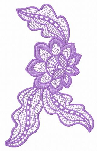 Lace flower 12 machine embroidery design