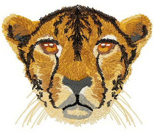 Cheetah 2 machine embroidery design