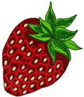 Strawberry embroidery design