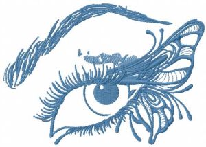 Butterfly eye 2 embroidery design